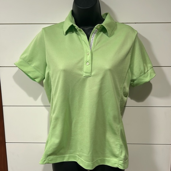 Green polo golf shirt - Picture 1 of 3